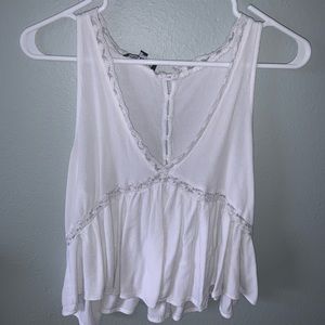 Lace trim tank top